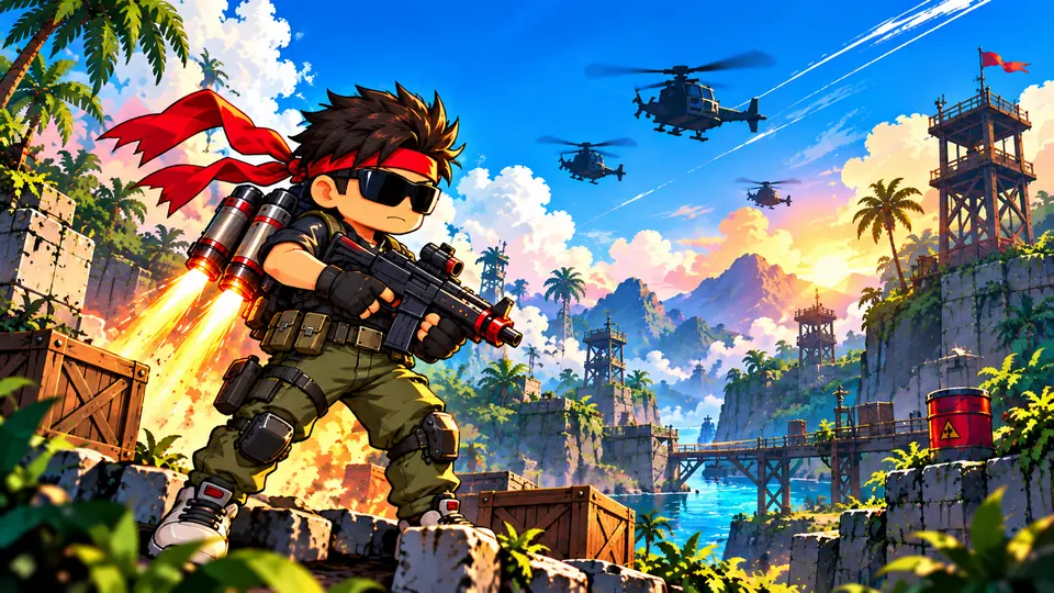 Nitro Troopers: a fast 2D jetpack action shooter for Android